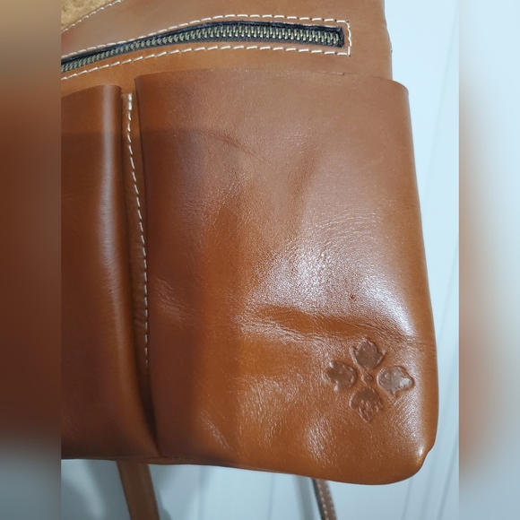Patricia Nash Granada Leather Embossed Crossbody Western Tan Like new - Picture 10 of 16
